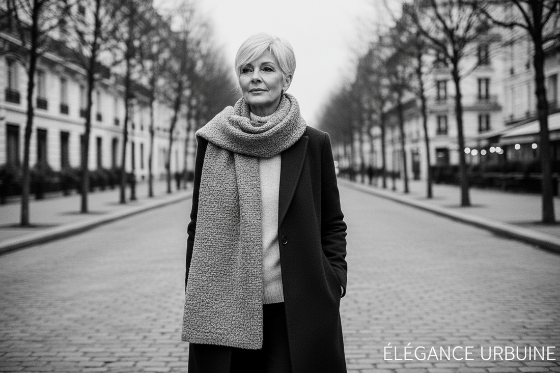 Écharpe élégante femme hiver