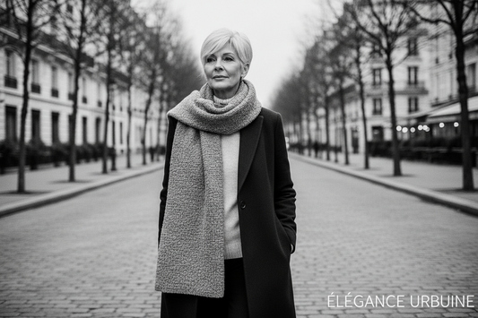 Écharpe élégante femme hiver