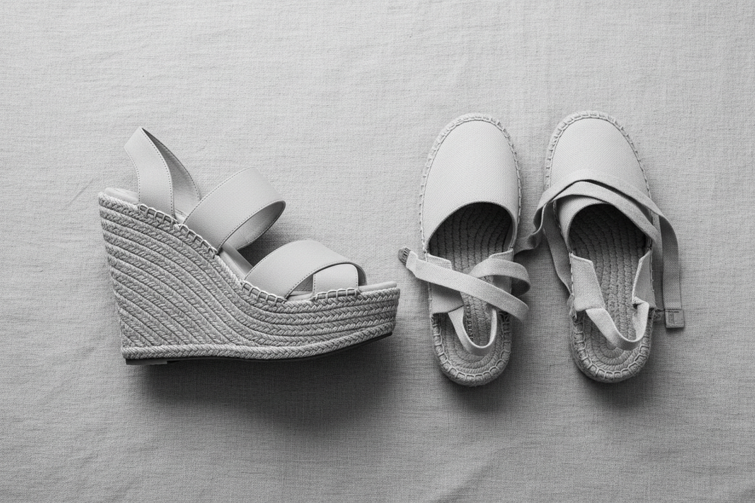 Sandales et espadrilles comparaison