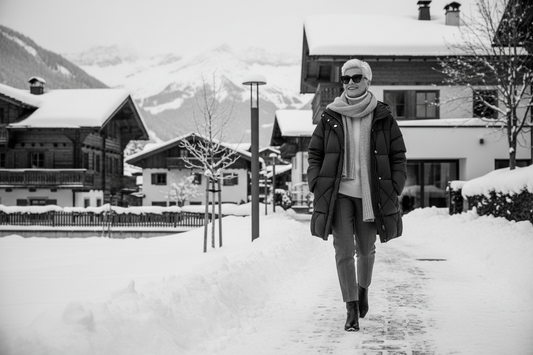Tenue d'hiver chic village alpin