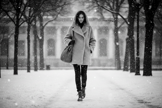 Manteau d'hiver femme neige