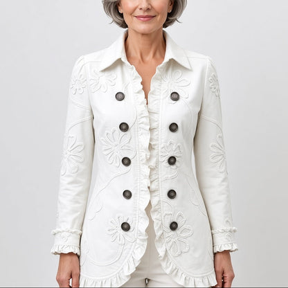 Cannes — Blazer Plissé Imprimé