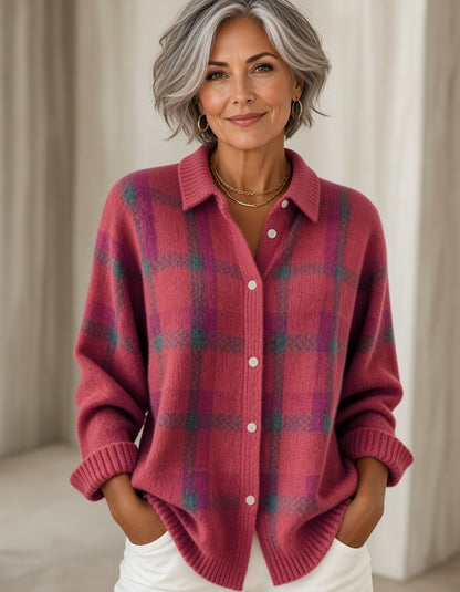 Megève — Chemise Cardigan à Carreaux