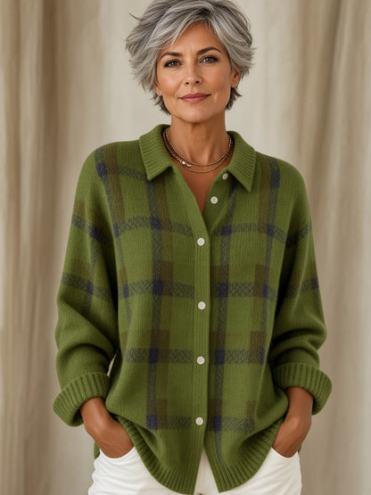 Megève — Chemise Cardigan à Carreaux